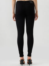 Women Jeans Skinny Fit Jet Black High Rise