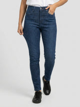Women Alexa Jeans Super Skinny Fit Dark Blue High Rise