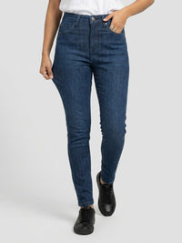 Women Alexa Jeans Super Skinny Fit Dark Blue High Rise