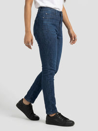 Women Alexa Jeans Super Skinny Fit Dark Blue High Rise