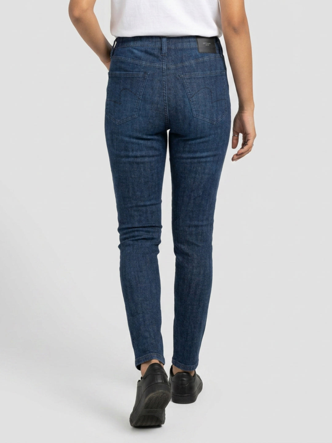 Women Alexa Jeans Super Skinny Fit Dark Blue High Rise