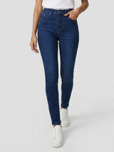Women Alexa Jeans Super Skinny Fit Dark Blue High Rise