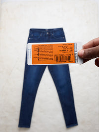 Women Alexa Jeans Super Skinny Fit Dark Blue High Rise