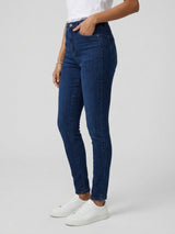 Women Alexa Jeans Super Skinny Fit Dark Blue High Rise
