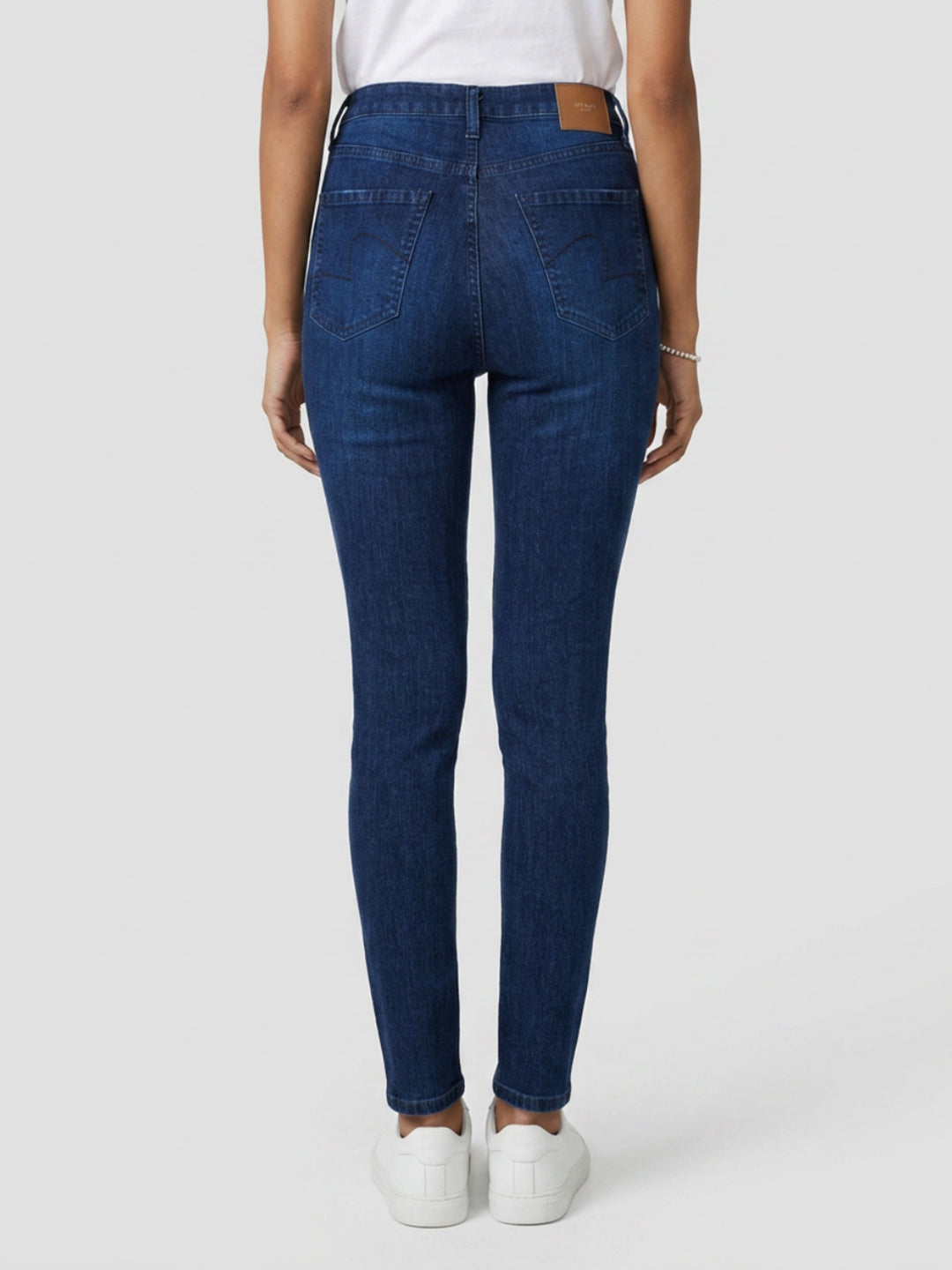 Women Alexa Jeans Super Skinny Fit Dark Blue High Rise