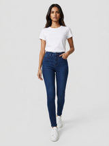 Women Alexa Jeans Super Skinny Fit Dark Blue High Rise
