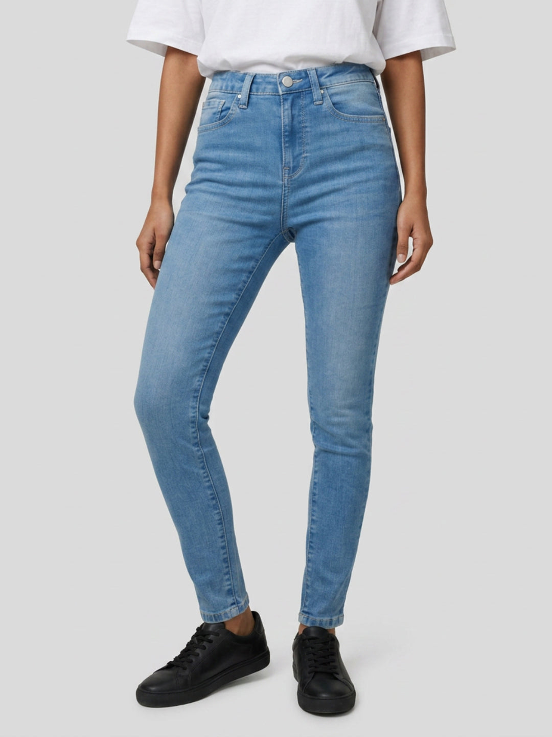 Women Alexa Jeans Super Skinny Fit Light Blue High Rise