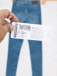 Women Alexa Jeans Super Skinny Fit Mid Blue High Rise
