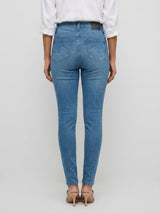 Women Alexa Jeans Super Skinny Fit Mid Blue High Rise