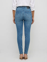 Women Alexa Jeans Super Skinny Fit Mid Blue High Rise