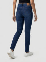 Women Alexa Jeans Super Skinny Fit Dark Blue High Rise