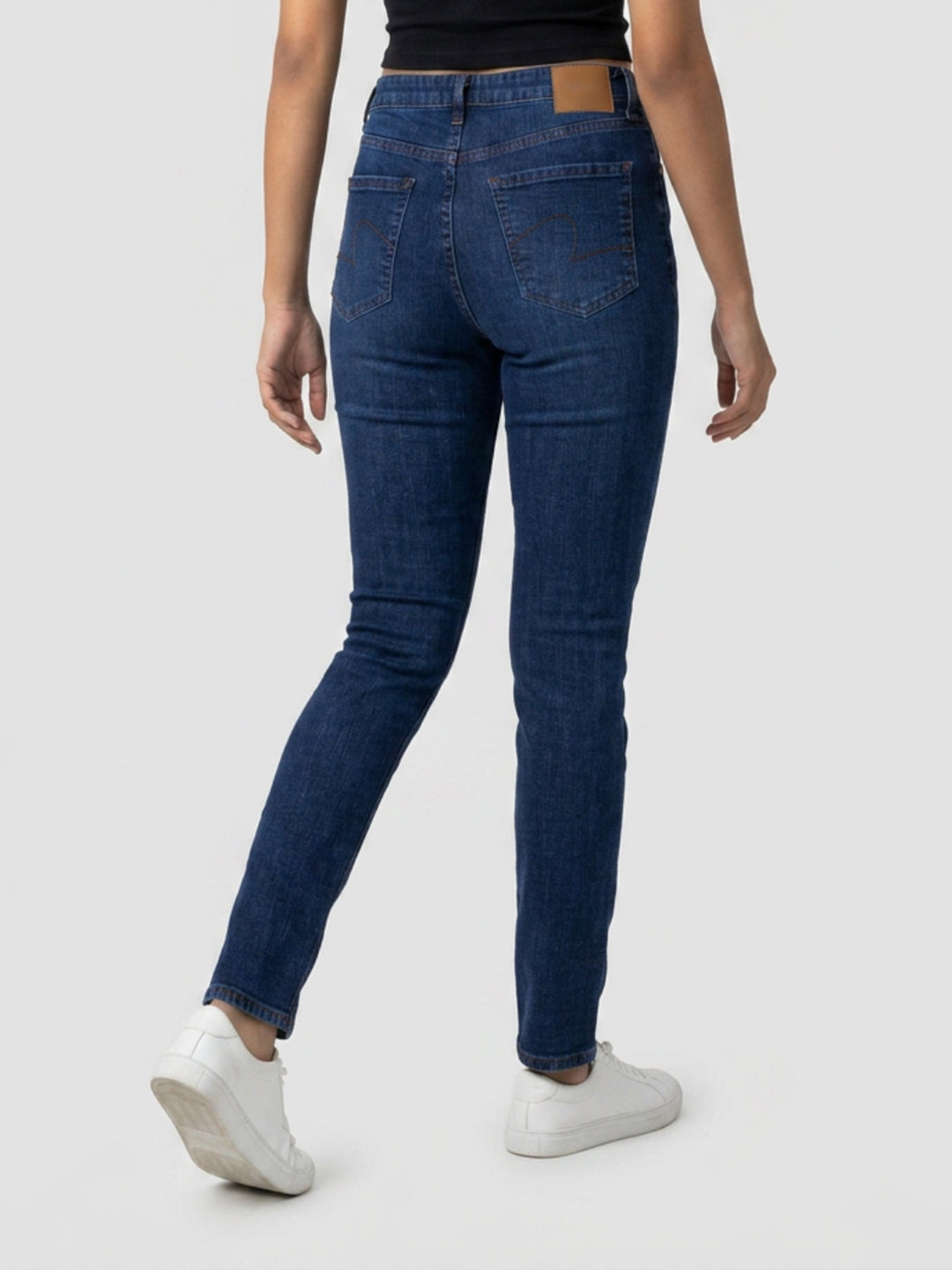 Women Alexa Jeans Super Skinny Fit Dark Blue High Rise