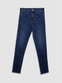 Women Alexa Jeans Super Skinny Fit Dark Blue High Rise