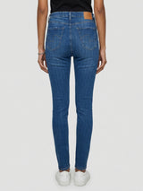 Women Alexa Jeans Super Skinny Fit Mid Blue High Rise