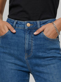 Women Alexa Jeans Super Skinny Fit Mid Blue High Rise