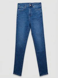 Women Alexa Jeans Super Skinny Fit Mid Blue High Rise