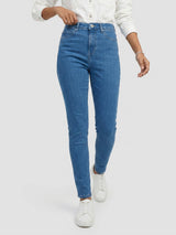 Women Alexa Jeans Super Skinny Fit Light Blue Mid Rise