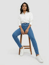 Women Alexa Jeans Super Skinny Fit Light Blue Mid Rise