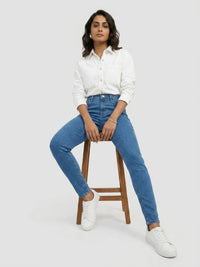Women Alexa Jeans Super Skinny Fit Light Blue Mid Rise