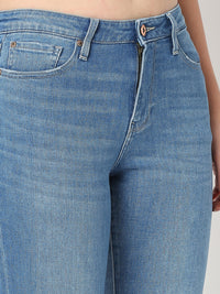 Women Amora Jeans Mom Fit Light Blue Mid Rise