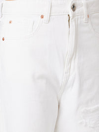 Spykar Women Straight Fit High-Rise Highly Distressed Stretchable Jeans