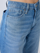 Women Bella Jeans Straight Fit Blue High Rise