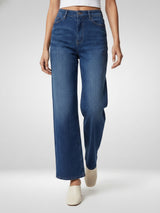Women Bella Jeans Straight Fit Vintage Blue High Rise