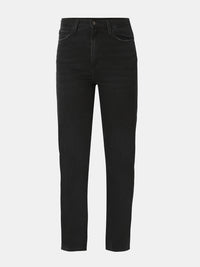 Women Bella Jeans Straight Fit Black High Rise
