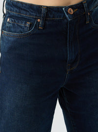 Women Bella Jeans Straight Fit Blue Mid Rise