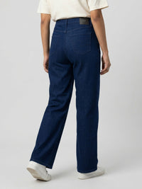 Women Bella Jeans Straight Fit Dark Blue High Rise