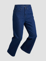 Women Bella Jeans Straight Fit Dark Blue High Rise