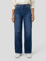 Women Bella Jeans Straight Fit Mid Blue High Rise