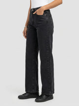 Women Bella Jeans Straight Fit Black High Rise