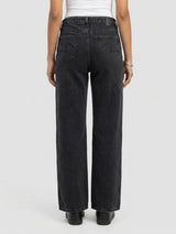 Women Bella Jeans Straight Fit Black High Rise