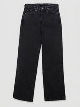 Women Bella Jeans Straight Fit Black High Rise