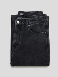 Women Bella Jeans Straight Fit Black High Rise