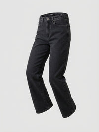 Women Bella Jeans Straight Fit Black High Rise