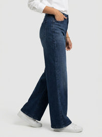 Women Bella Jeans Straight Fit Dark Blue High Rise