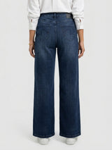 Women Bella Jeans Straight Fit Dark Blue High Rise