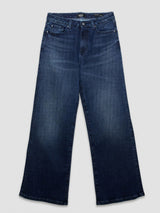 Women Bella Jeans Straight Fit Dark Blue High Rise