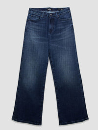 Women Bella Jeans Straight Fit Dark Blue High Rise