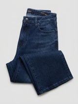 Women Bella Jeans Straight Fit Dark Blue High Rise