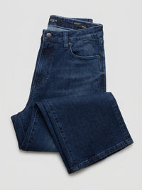 Women Bella Jeans Straight Fit Dark Blue High Rise