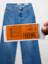 Women Bella Jeans Straight Fit Mid Blue High Rise