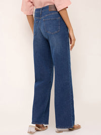 Women Bella Jeans Straight Fit Vintage Blue High Rise