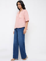 Women Bella Jeans Straight Fit Vintage Blue High Rise