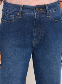 Women Bella Jeans Straight Fit Vintage Blue High Rise