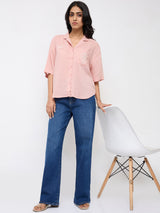Women Bella Jeans Straight Fit Vintage Blue High Rise