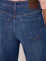 Women Bella Jeans Straight Fit Vintage Blue High Rise