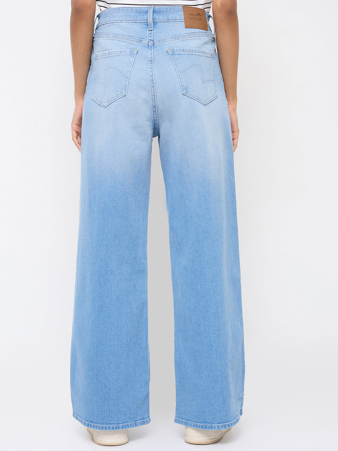 Women Bella-Wide Jeans Wide Leg Light Blue High Rise